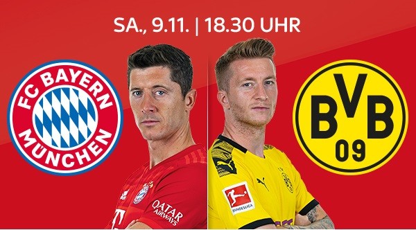 Sky: FC Bayern München - Borussia Dortmund live - ab 9,99